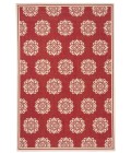Safavieh Linden  Red / Creme LND181 4 ft. X 6 ft. Rectangle Rug