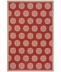 Safavieh Linden  Red / Creme LND181 5 ft. 3 in. X 7 ft. 6 in. Rectangle Rug