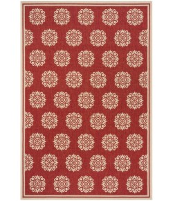 Safavieh Linden  Red / Creme LND181 5 ft. 3 in. X 7 ft. 6 in. Rectangle Rug