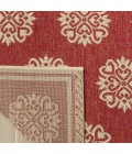 Safavieh Linden  Red / Creme LND181 9 ft. X 12 ft. Rectangle Rug