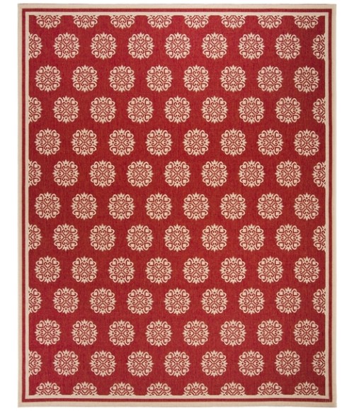 Safavieh Linden  Red / Creme LND181 9 ft. X 12 ft. Rectangle Rug