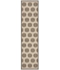 Safavieh Linden  Creme / Brown LND181 2 ft. 2 in. X 8 ft. Runner Rug
