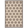 Safavieh Linden  Creme / Brown LND181 4 ft. X 6 ft. Rectangle Rug