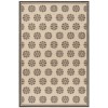 Safavieh Linden  Creme / Brown LND181 5 ft. 3 in. X 7 ft. 6 in. Rectangle Rug