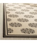 Safavieh Linden  Creme / Brown LND181 9 ft. X 12 ft. Rectangle Rug