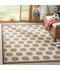 Safavieh Linden  Creme / Brown LND181 9 ft. X 12 ft. Rectangle Rug