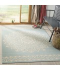 Safavieh Linden  Cream / Aqua LND183 8 ft. X 10 ft. Rectangle Rug
