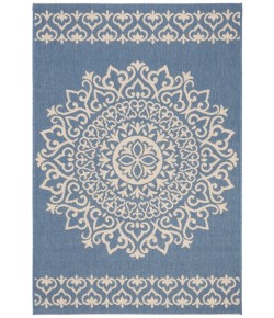 Safavieh Linden  Cream / Blue LND183 4 ft. X 6 ft. Rectangle Rug