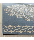 Safavieh Linden  Cream / Blue LND183 4 ft. X 6 ft. Rectangle Rug