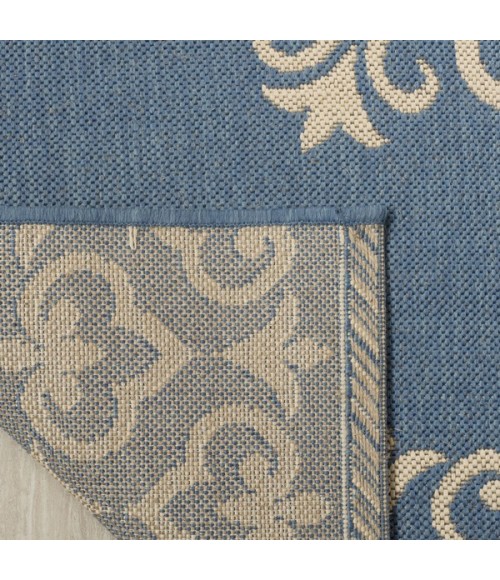 Safavieh Linden  Cream / Blue LND183 4 ft. X 6 ft. Rectangle Rug