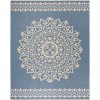 Safavieh Linden  Cream / Blue LND183 8 ft. X 10 ft. Rectangle Rug