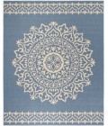 Safavieh Linden  Cream / Blue LND183 8 ft. X 10 ft. Rectangle Rug