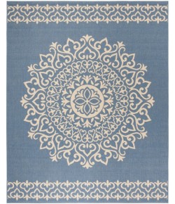 Safavieh Linden  Cream / Blue LND183 8 ft. X 10 ft. Rectangle Rug