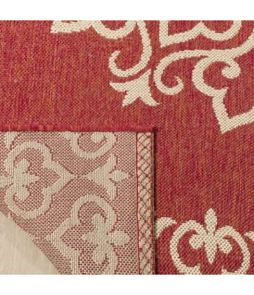Safavieh Linden  Red / Creme LND183 8 ft. X 10 ft. Rectangle Rug