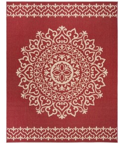 Safavieh Linden  Red / Creme LND183 8 ft. X 10 ft. Rectangle Rug