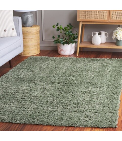 Safavieh Lindsay Shag Green LNS560 5 ft. 3 in. X 7 ft. 6 in. Rectangle Rug
