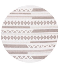 Safavieh Lotus Ivory / Beige LOT101 6 ft. 7 in. X 6 ft. 7 in. Round Rug