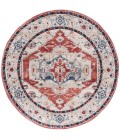 Safavieh Luna Beige / Blue Rust Rug LUN102 6 ft. 7 in. X 6 ft. 7 in. Round - Rugs Town Safavieh Luna Beige / Blue Rust LUN102 6 ft. 7 in. X 6 ft. 7 in. Round Rug