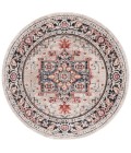 Safavieh Luna Beige / Black Rust LUN104 6 ft. 7 in. X 6 ft. 7 in. Round Rug