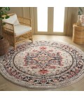 Safavieh Luna Beige / Black Rust LUN104 6 ft. 7 in. X 6 ft. 7 in. Round Rug