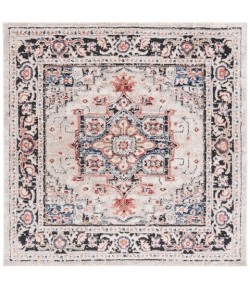 Safavieh Luna Beige / Black Rust LUN104 6 ft. 7 in. X 6 ft. 7 in. Square Rug