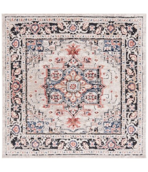 Safavieh Luna Beige / Black Rust Rug LUN104 6 ft. 7 in. X 6 ft. 7 in. Square - Rugs Town Safavieh Luna Beige / Black Rust LUN104 6 ft. 7 in. X 6 ft. 7 in. Square Rug