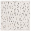 Safavieh Melody Ivory / Black MEL112 6 ft. 7 in. X 6 ft. 7 in. Square Rug