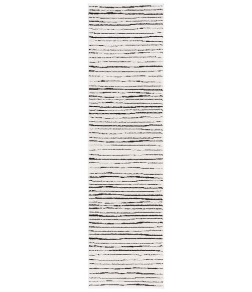 Safavieh Melody Ivory / Black Rug MEL118 2 ft. 2 in. X 8 ft. Runner - Rugs Town Safavieh Melody Ivory / Black MEL118 2 ft. 2 in. X 8 ft. Runner Rug