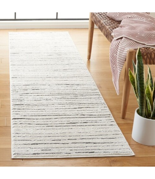 Safavieh Melody Ivory / Black Rug MEL118 2 ft. 2 in. X 8 ft. Runner - Rugs Town Safavieh Melody Ivory / Black MEL118 2 ft. 2 in. X 8 ft. Runner Rug