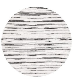 Safavieh Melody Ivory / Black MEL118 6 ft. 7 in. X 6 ft. 7 in. Round Rug
