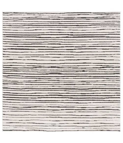 Safavieh Melody Ivory / Black Rug MEL118 6 ft. 7 in. X 6 ft. 7 in. Square - Rugs Town Safavieh Melody Ivory / Black MEL118 6 ft. 7 in. X 6 ft. 7 in. Square Rug