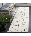 Safavieh Melody Ivory / Black Rug MEL120 2 ft. 2 in. X 8 ft. Runner - Rugs Town Safavieh Melody Ivory / Black MEL120 2 ft. 2 in. X 8 ft. Runner Rug