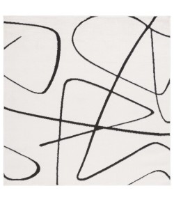 Safavieh Melody Ivory / Black MEL120 6 ft. 7 in. X 6 ft. 7 in. Square Rug
