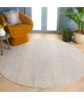 Safavieh Melody Ivory / Grey MEL130 6 ft. 7 in. X 6 ft. 7 in. Round Rug
