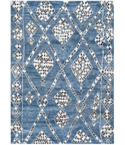 Safavieh Moroccan Blue / Black MOR553 6 ft. X 9 ft. Rectangle Rug