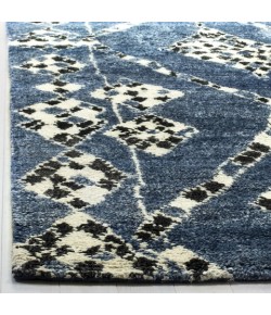 Safavieh Moroccan Blue / Black MOR553 6 ft. X 9 ft. Rectangle Rug