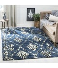 Safavieh Moroccan Blue / Black MOR553 6 ft. X 9 ft. Rectangle Rug