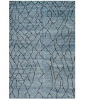 Safavieh Moroccan Blue / Black MOR555 6 ft. X 9 ft. Rectangle Rug