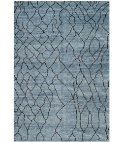 Safavieh Moroccan Blue / Black MOR555 6 ft. X 9 ft. Rectangle Rug