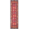 Safavieh Montage  Red / Black MTG201 2 ft. 3 in. X 8 ft. Runner Rug