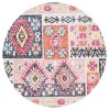 Safavieh Montage  Aqua / Fuchsia MTG221 6 ft. 7 in. X 6 ft. 7 in. Round Rug