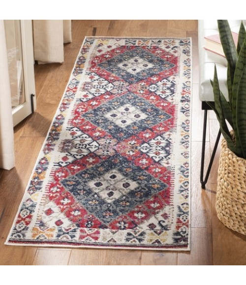 Safavieh Montage Rust / Multi MTG236 2 ft. 3 in. X 10 ft. Runner Rug