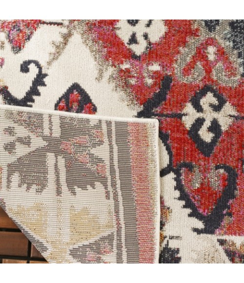Safavieh Montage Rust / Multi Rug MTG236 6 ft. 7 in. X 6 ft. 7 in. Square - Rugs Town Safavieh Montage Rust / Multi MTG236 6 ft. 7 in. X 6 ft. 7 in. Square Rug