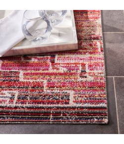Safavieh Montage  Rust / Ivory MTG241 6 ft. 7 in. X 6 ft. 7 in. Square Rug
