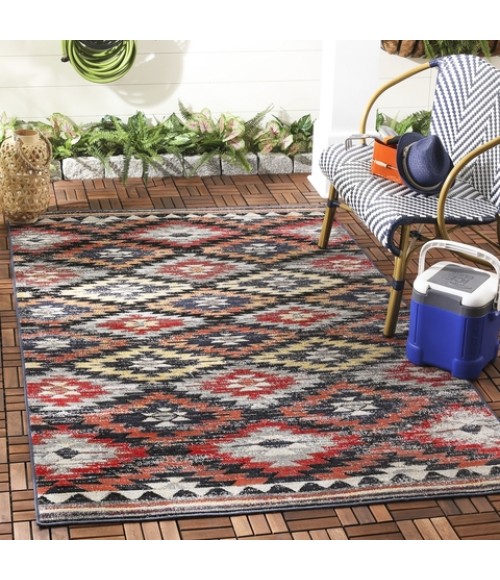 Safavieh Montage Rust / Multi Rug MTG246 3 ft. X 5 ft. Rectangle - Rugs Town Safavieh Montage Rust / Multi MTG246 3 ft. X 5 ft. Rectangle Rug
