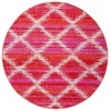 Safavieh Montage  Fuchsia / Ivory MTG261 6 ft. 7 in. X 6 ft. 7 in. Round Rug