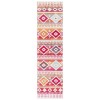 Safavieh Montage  Red / Fuchsia MTG272 2 ft. 3 in. X 8 ft. Runner Rug
