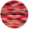 Safavieh Montage  Red / Fuchsia MTG301 6 ft. 7 in. X 6 ft. 7 in. Round Rug