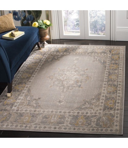 Safavieh Montage Grey / Gold MTG308 5 ft. 1 in. X 7 ft. 6 in. Rectangle Rug