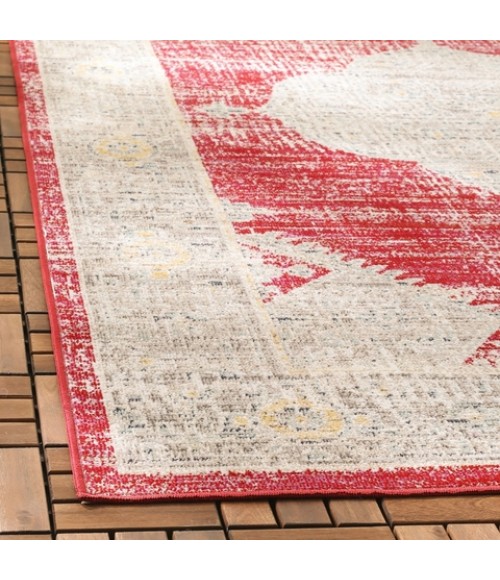 Safavieh Montage Rose / Grey MTG373 2 ft. 3 in. X 8 ft. Runner Rug